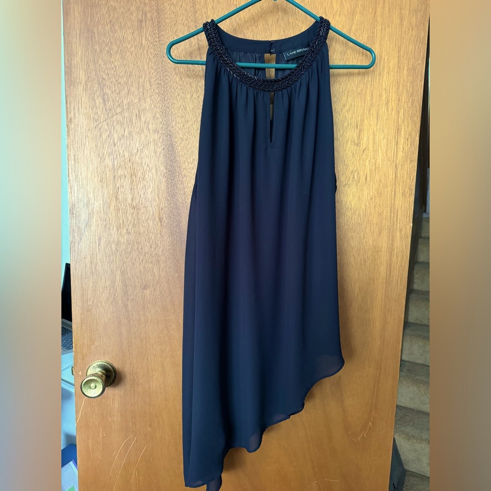 Elegant yet simple black sleeveless top